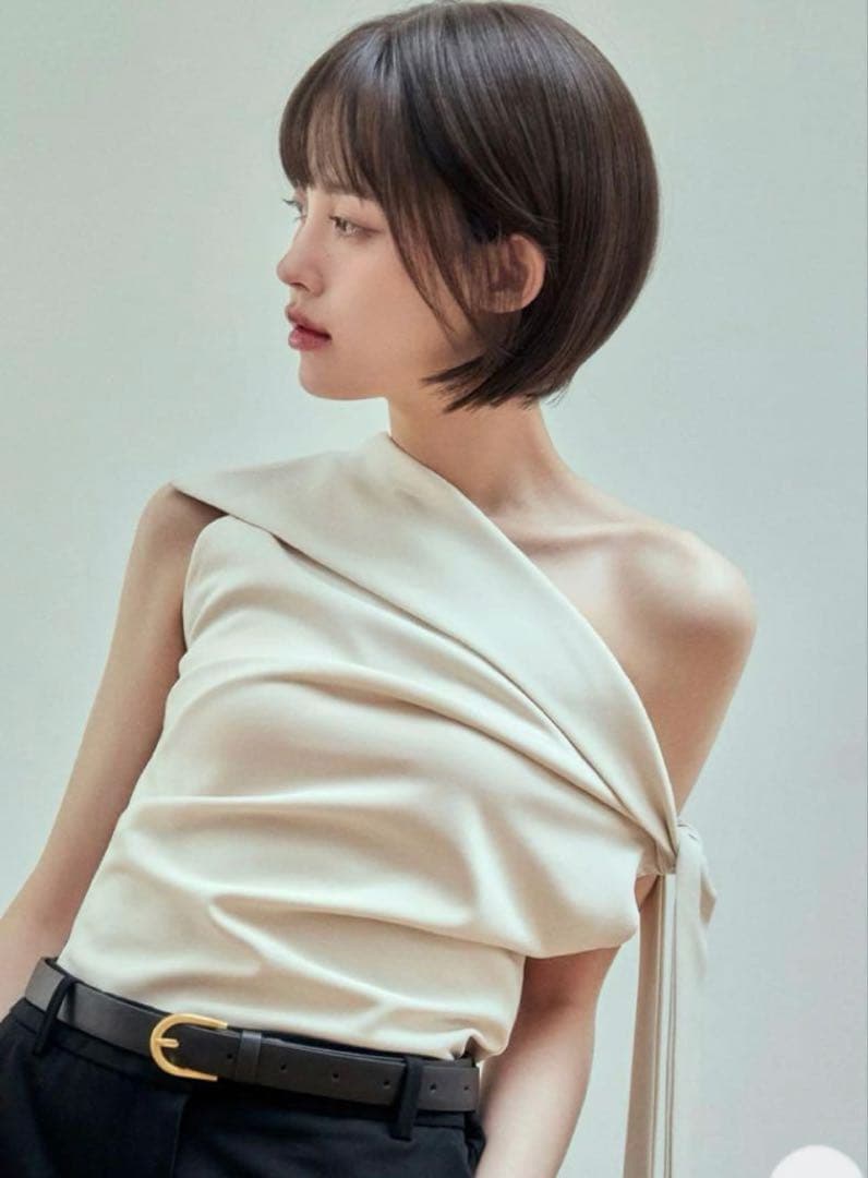 ピンクエイジ　総手植えフルウィッグ) ボブカットジェリー（モースト原糸）