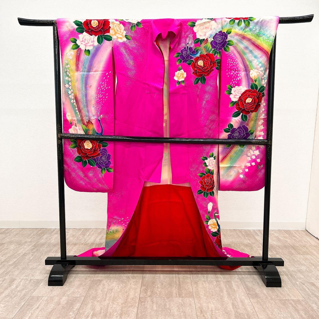 振袖 引き振袖 花嫁 成人式にも 昭和レトロ ピンク