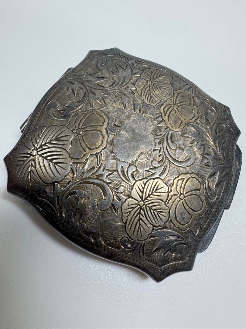 【アンティーク】シルバー製 パウダーケース 50.8g ヴィンテージ