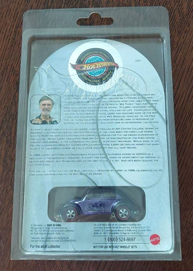 Hot Wheels LARRY WOOD　VW BUG　ラリーウッドサイン入り
