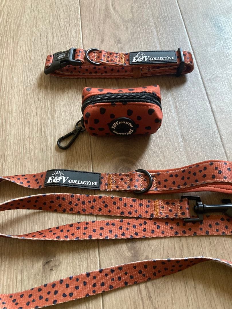 イギリス製】中型、大型犬 カラー、ハーネス、リード、プーバック4点