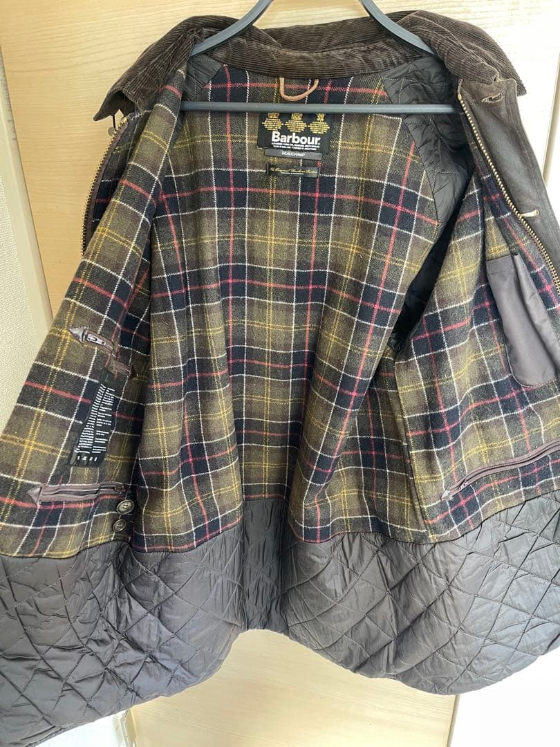 Barbour フード付きジャケット ダークブラウン　ビューチャンプXL