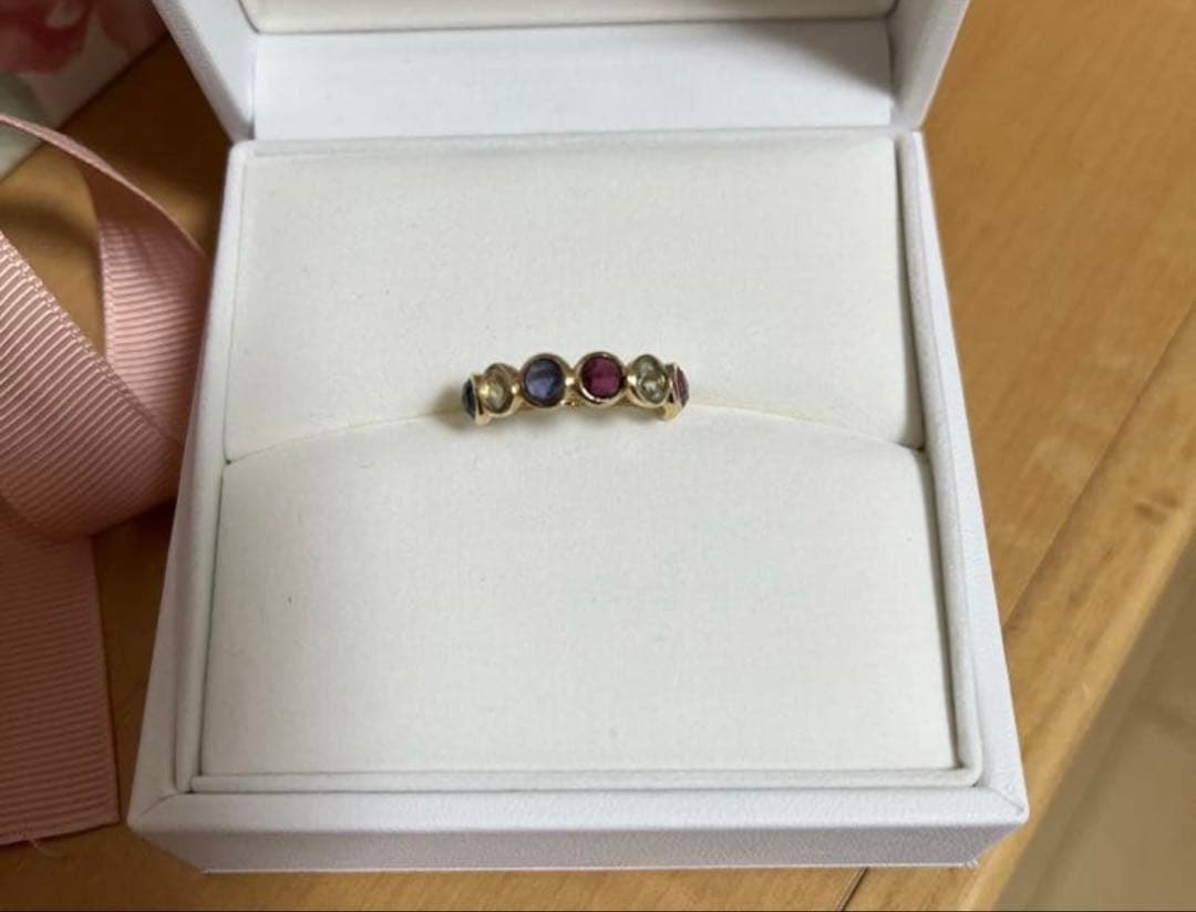 (美品) K10 アミュレットリング　13号