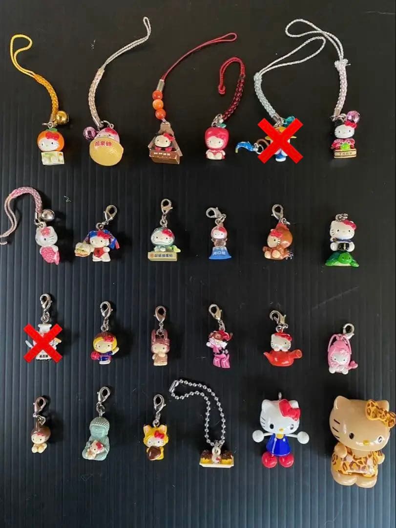 ご当地キティ◇ストラップ未開封&開封品◇163点