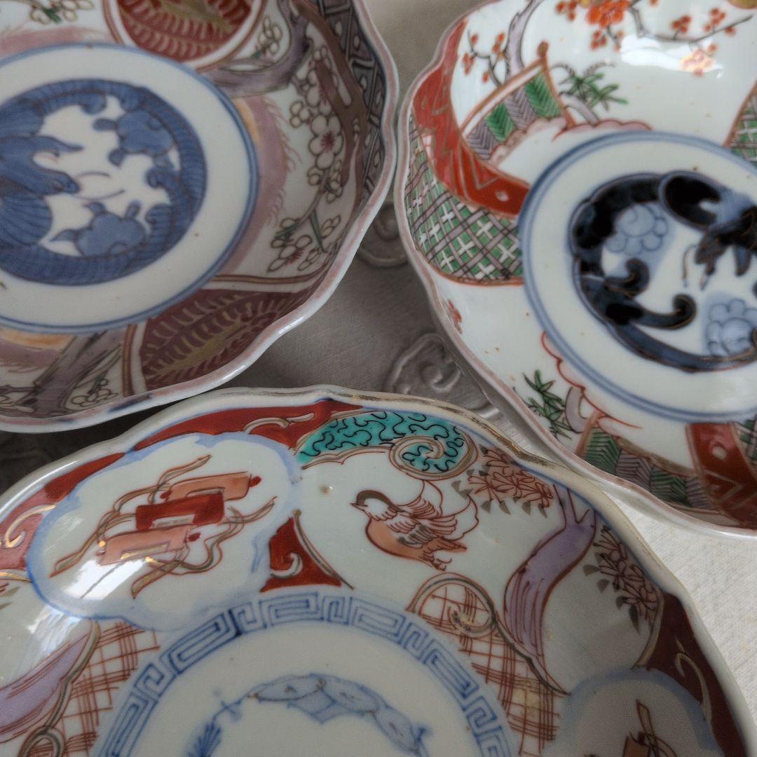 古伊万里 なます皿 3枚 赤絵 色絵 金彩 幕末 - メルカリ