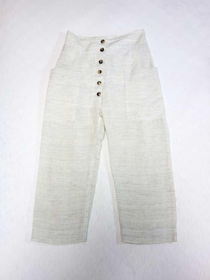 セリーヌ CELINE リネン サルエル カーゴパンツ 34 フィービーファイロ