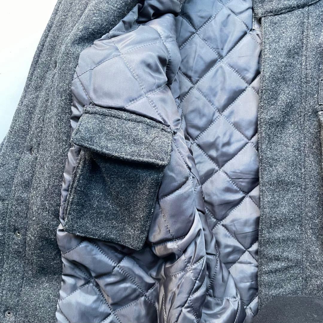 00s OLD STUSSY ミリタリー ウールコート ハーフコートM65 XL メンズ