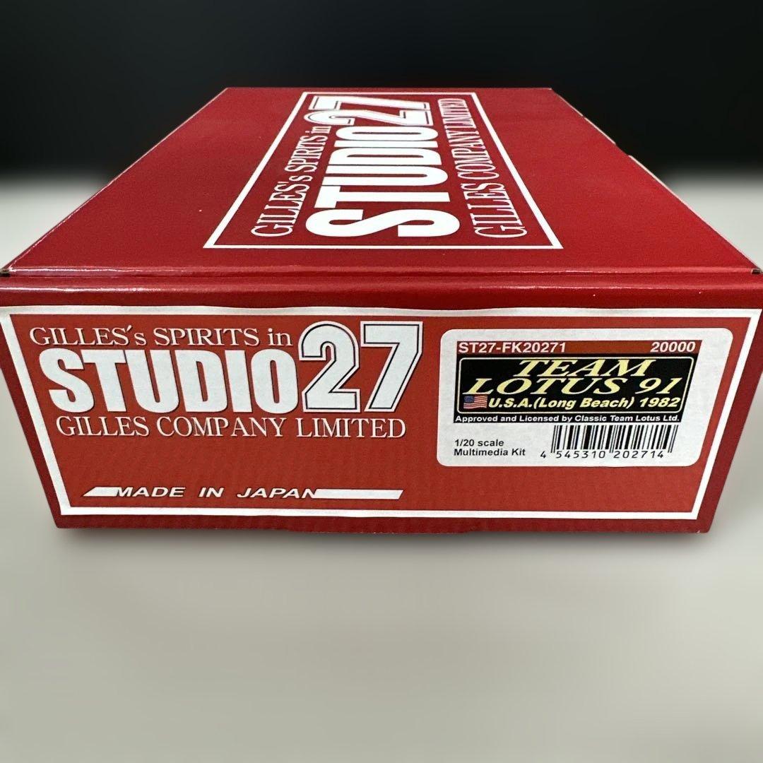 STUDIO27 Lotus 91 1/20 プラモデルキット STUDIO27 TK2067 1/20 ロータス 91 モナコGP 1982 #11 トランスキット