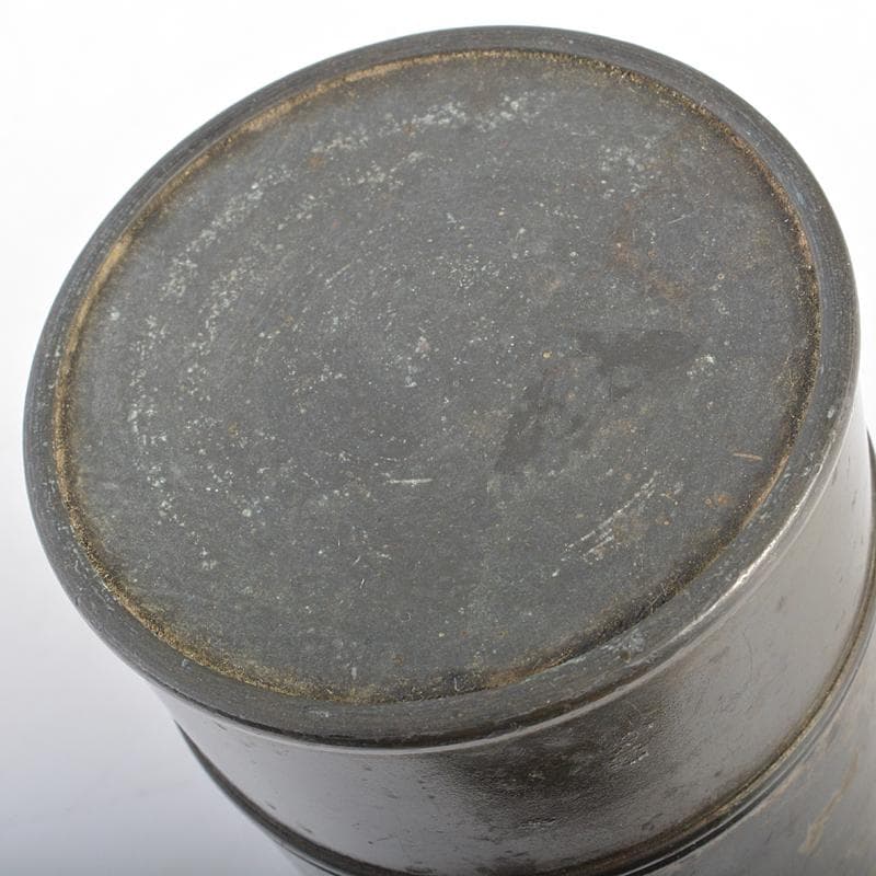 煎茶道具　鮎銅銘　古錫　茶壷　茶心壷　約436g　M　R7379