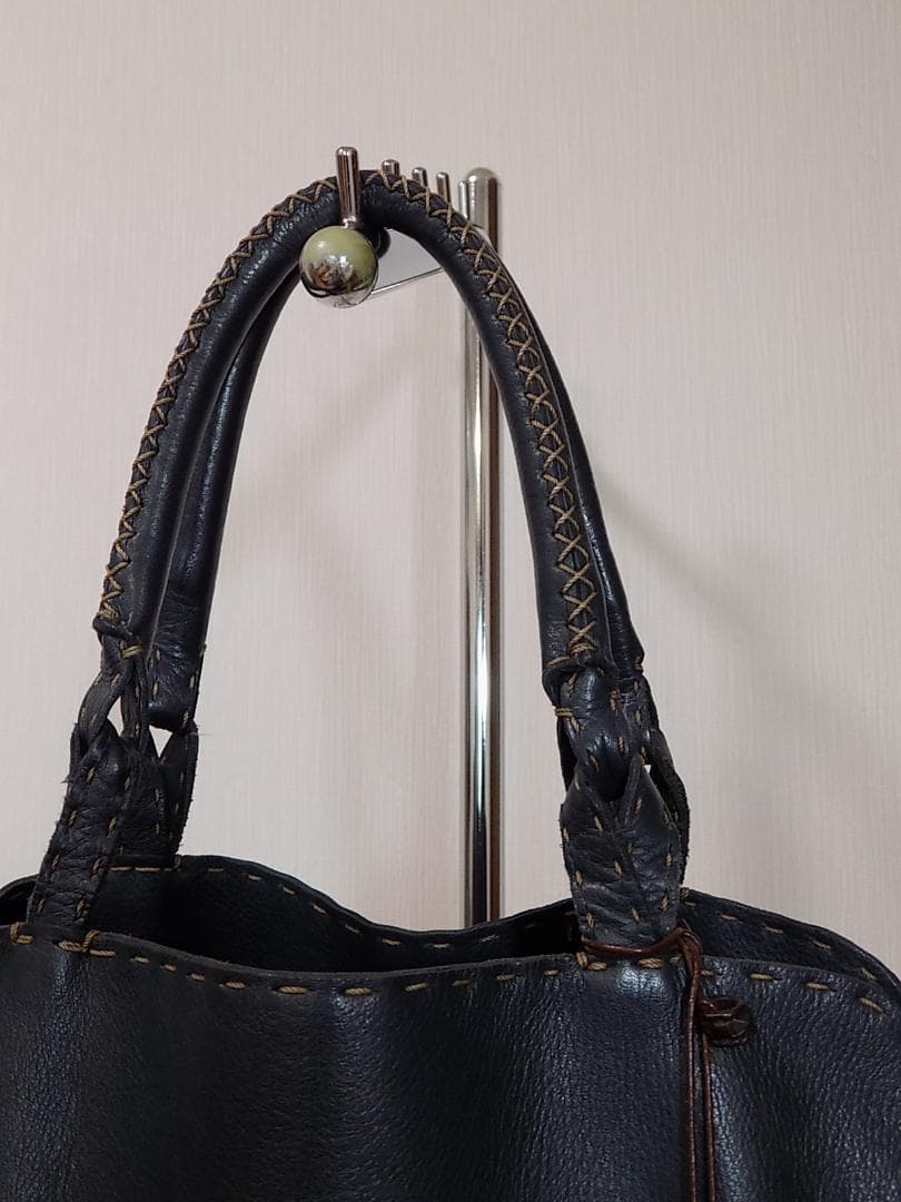 HENRY BEGUELIN ショルダートートブルーグリーン　イタリア製