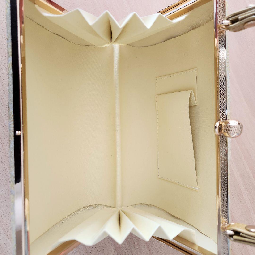 【美品】西陣織 正絹 帯地 使用 高級バッグセット　草履24cm