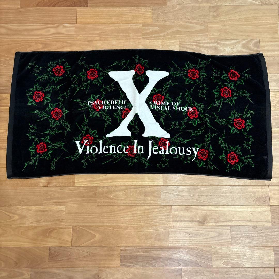 X JAPAN ツアーバスタオル YOSHIKI TOSHI HIDE - メルカリ