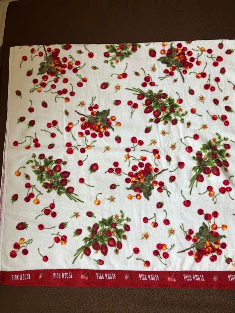 pink house ピンクハウス バスタオル いちご チェリー さ