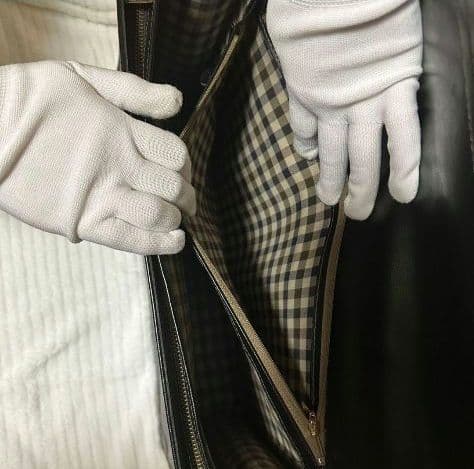 【希少】Aquascutum（アクアスキュータム）鍵付き本革 ビジネスバッグ