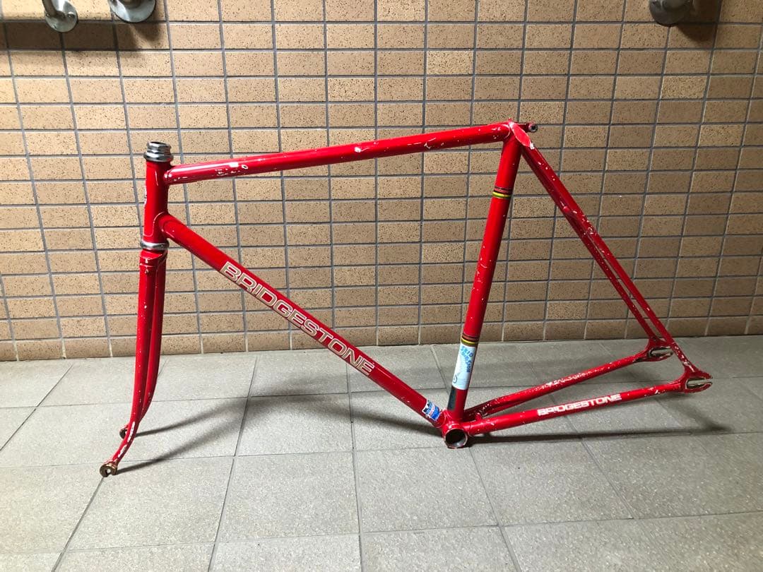 BRIDGESTONE 赤 ピストフレーム ブリヂストン アンカーピストフレーム