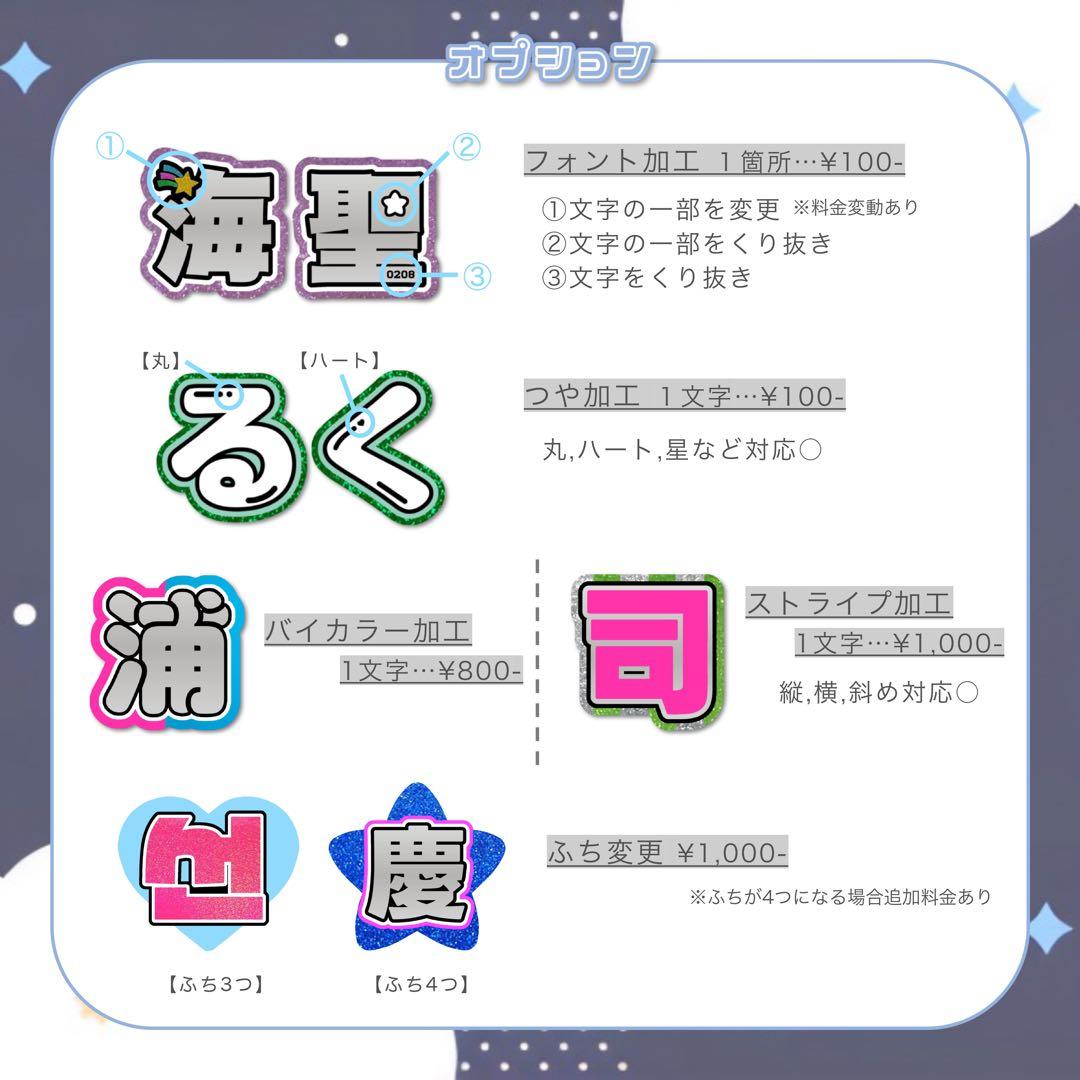 うちわ屋さん名前 文字オーダー可愛いボードハングル反射シート連結文字パネル