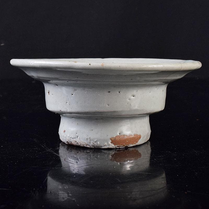 朝鮮美術 李朝 高麗白磁 盃台 杯台 V R7972