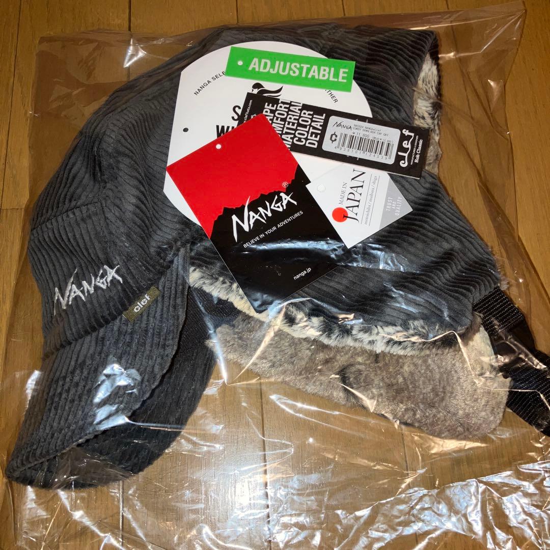 NANGA Clef CORDY DOWN BOA CAP 23AW BLK NANGA CLEF CORDY DOWN BOA