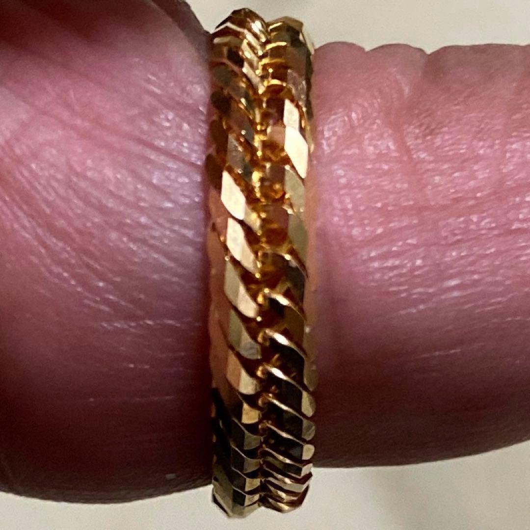 K18喜平　リング3.2g 新品未使用品　男女兼用　トリプル2面喜平