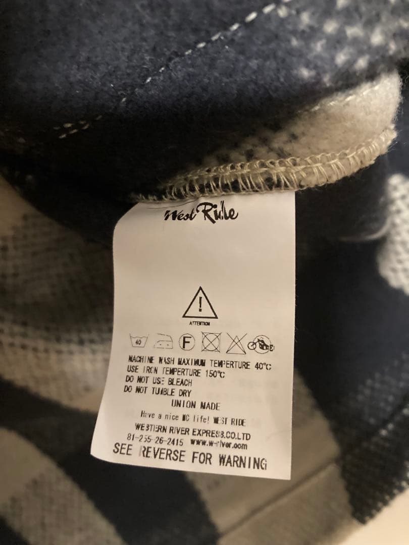 WESTRIDE ウエストライド チェック ジャケット L