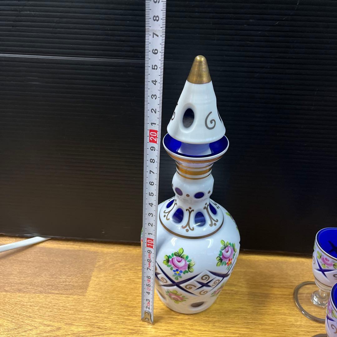 BOHEMIA GLASS デキャンタ・グラスセット