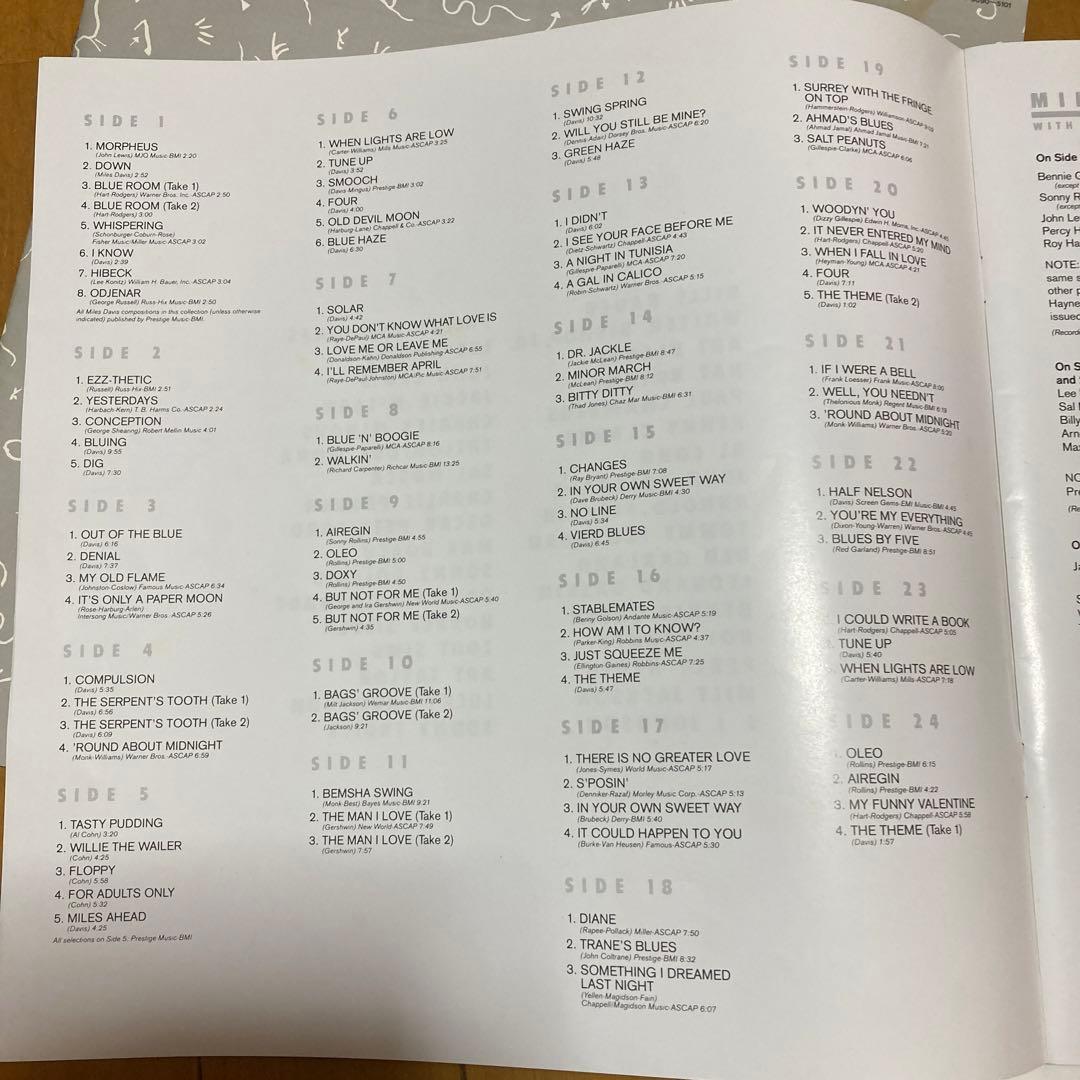 マイルス・デイヴィス LP complete prestige 12枚組