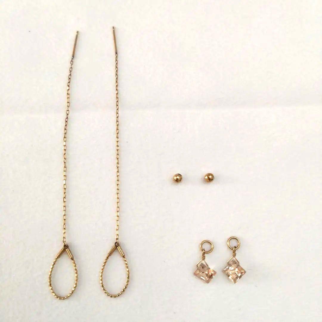 agete ピアス&チャームセット