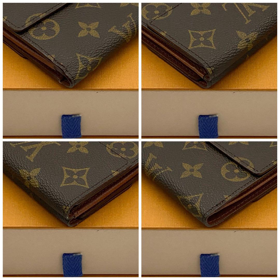 訳あり未使用品　ルイヴィトン　モノグラム　エリーズ　折り財布　wホック