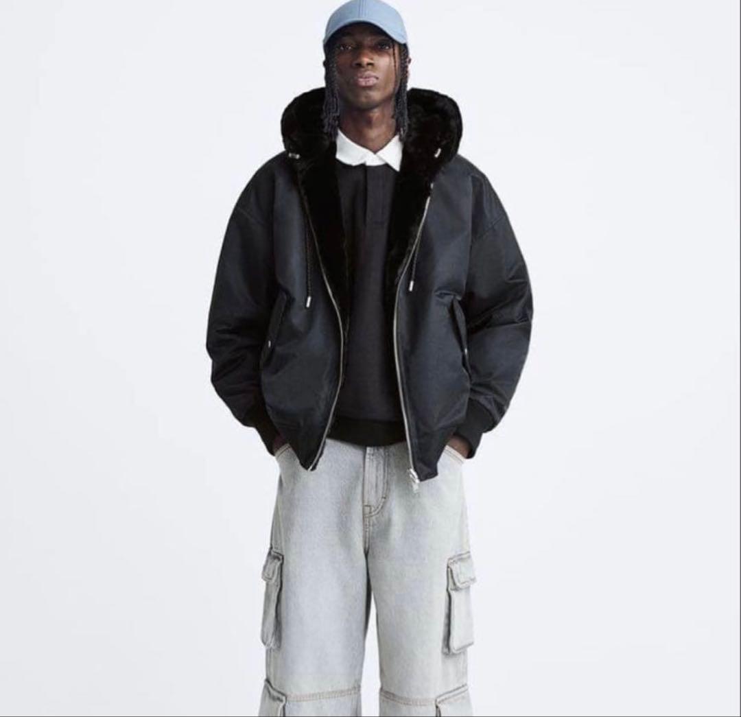 XL【完売品】ZARA ザラ リバーシブル ボンバージャケット 2way