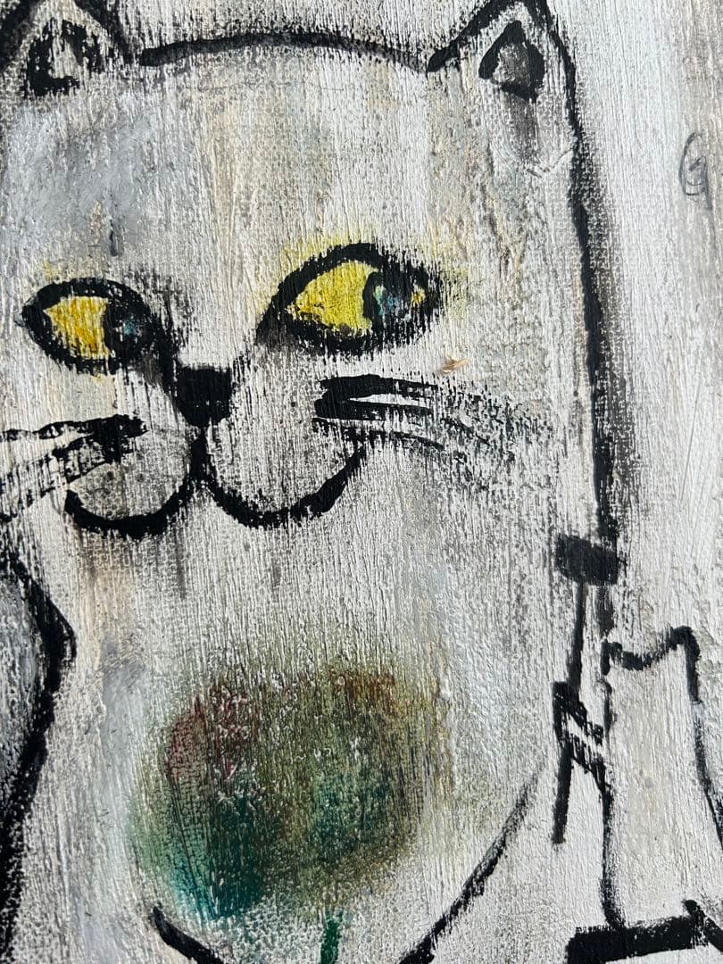 原画/猫/モダンアート/インテリア/Graffiti on the wall