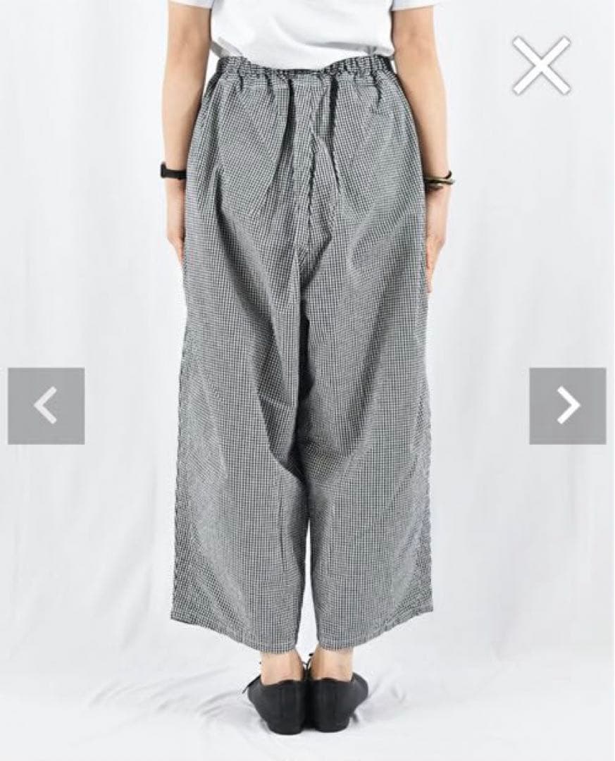 フレンチブリュ別注ORDINARY FITSボールパンツコットンリネンチェック