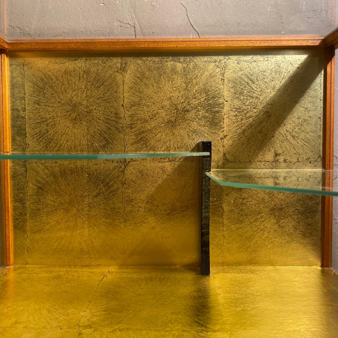 昭和レトロ 二段ショーケース 飾り棚 和家具 インテリア 什器