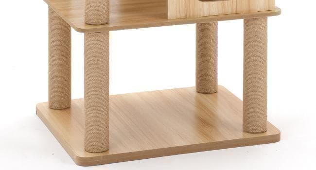 アウトレット 天空のキャットタワー 木製 宇宙船 展望台 大型 168cm