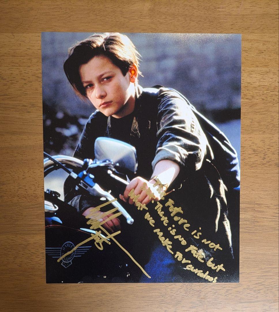 1/31までの出品　エドワード・ファーロング　直筆サインポートレート　ハリコン