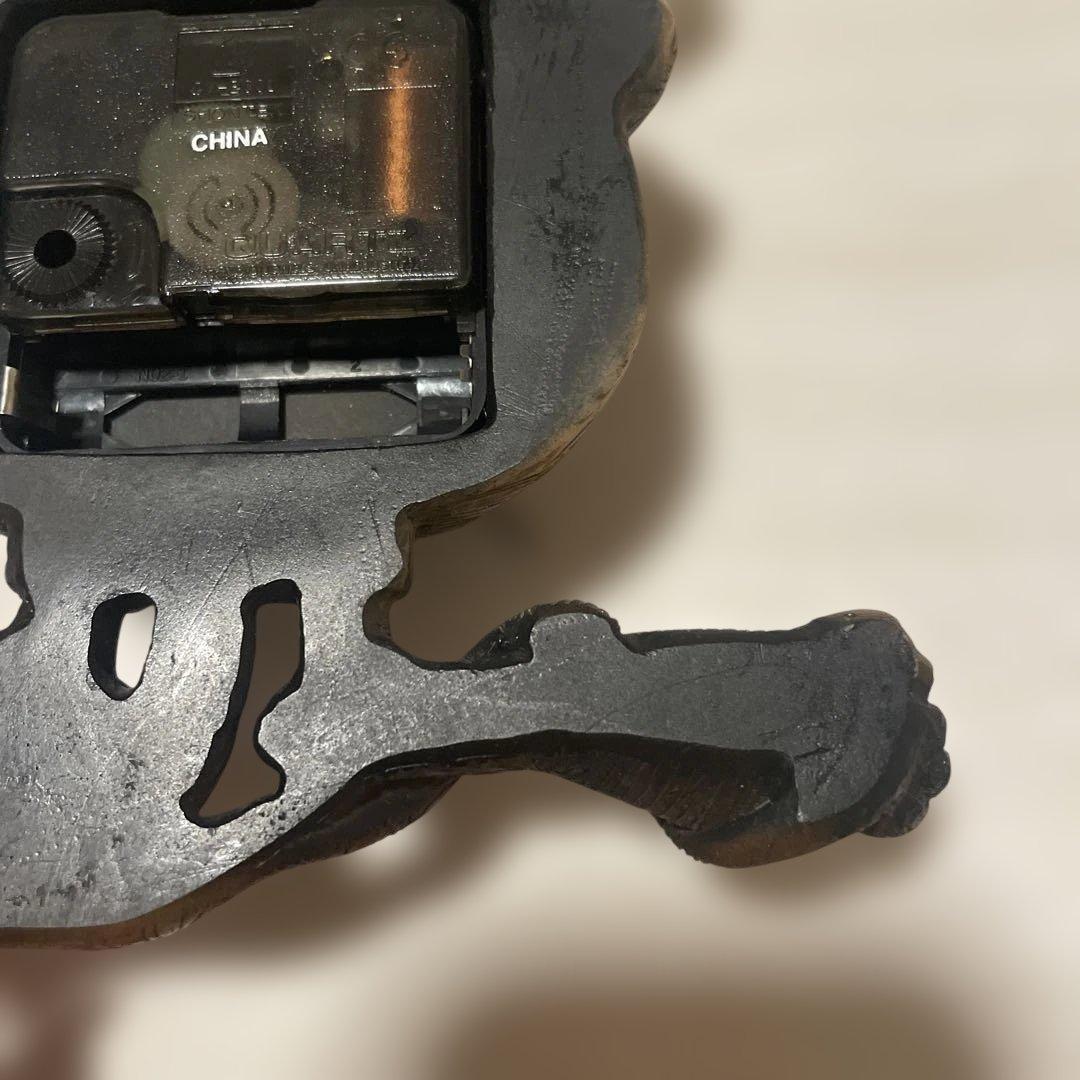 超希少】【美品】ラットフィンク Rat Fink木製彫刻 時計 木彫り 壁掛け