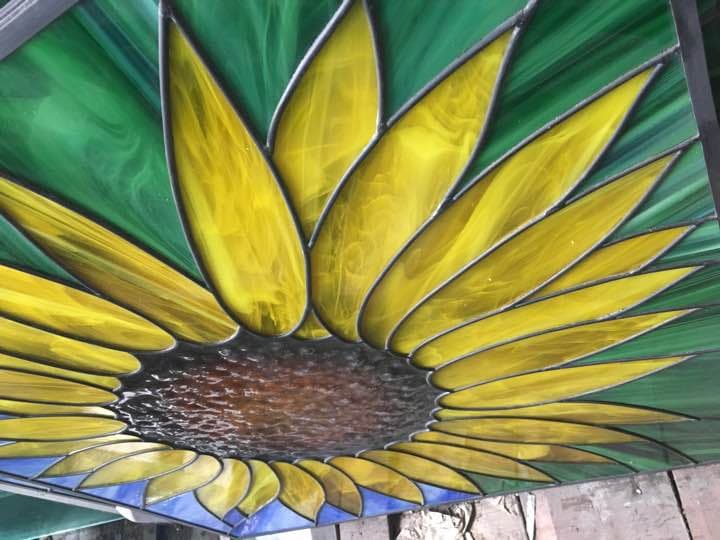 ステンドグラス x特殊ガラス技法