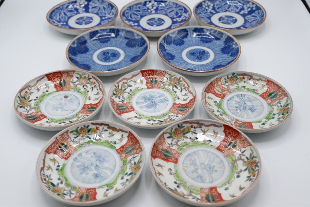 古伊万里皿　明治時期　10枚セット　小皿 古伊万里皿 明治時期 10枚セット 小皿 古伊万里皿 明治時期 10枚セット
