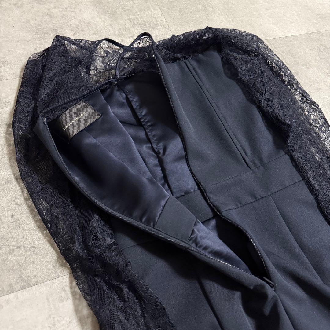 本日限定価格★ラグナムーン オケージョン スリーブレースカッティングドレス M