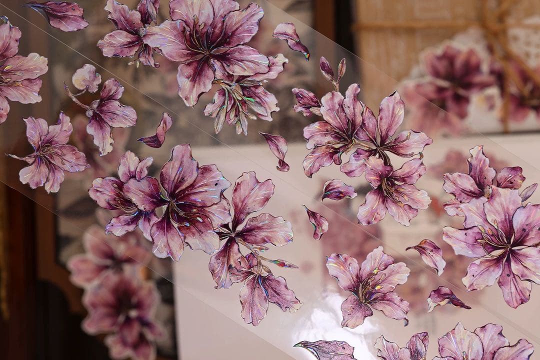 ⭐️SALE⭐️小白家文創《紫荆花》海外マスキングテープ　マステ 【2511】