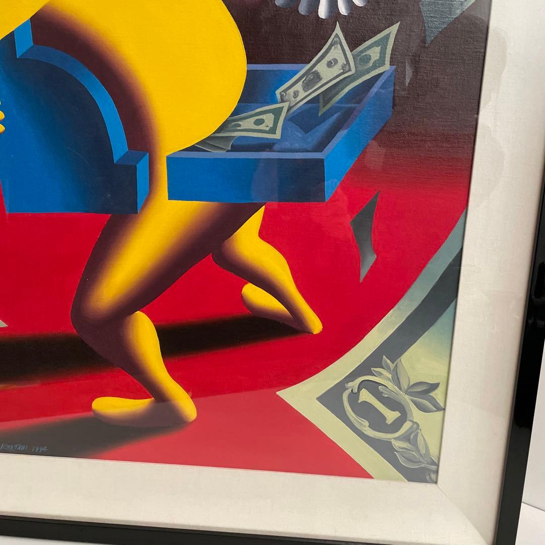 超激レア 一点物1994年作 マークコスタビ 平和の配当 真作一点物