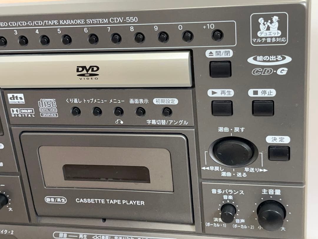 【動作品】DENON COLUMBIA CDV-550 カラオケ機器 -316-