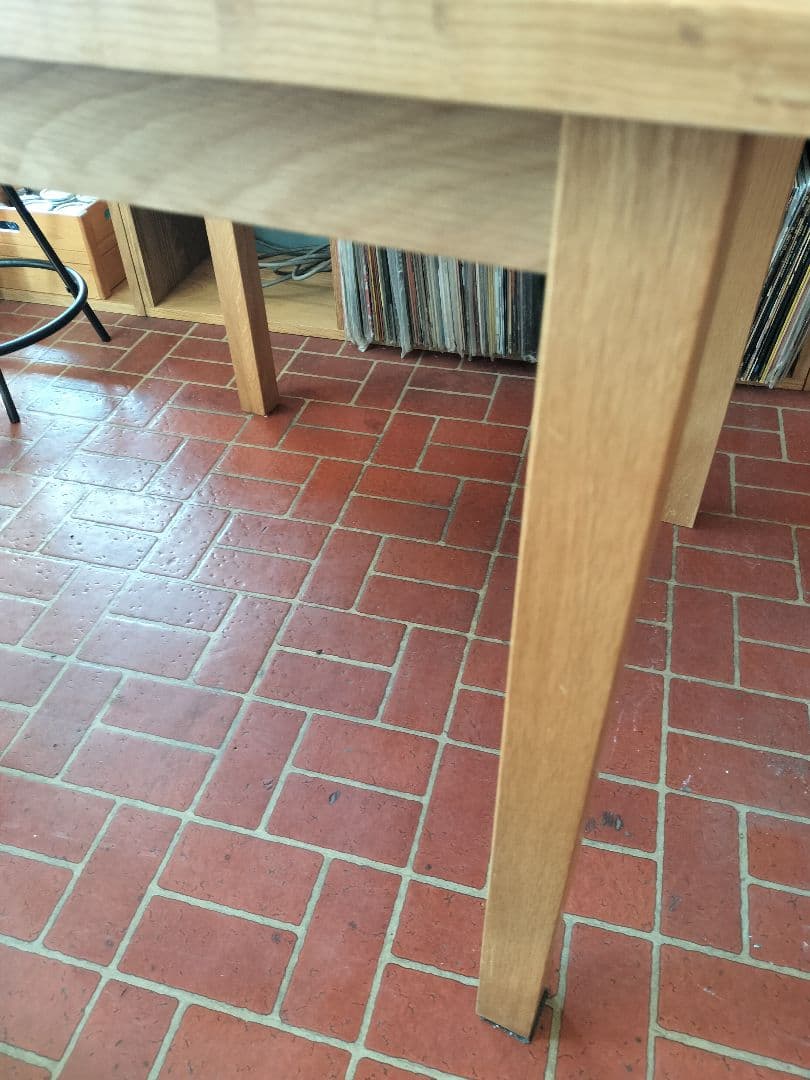 無印良品 MUJI 無垢材テーブル オーク材　幅80cm