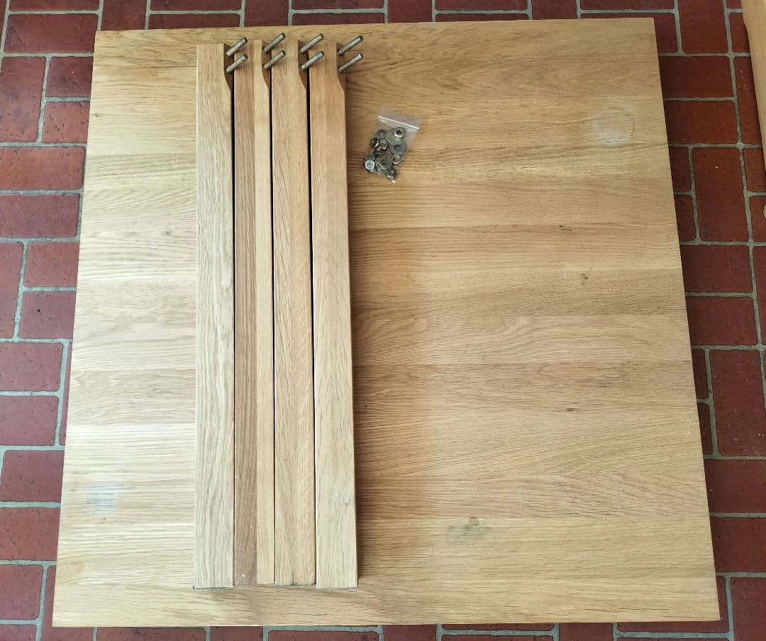 無印良品 MUJI 無垢材テーブル オーク材　幅80cm