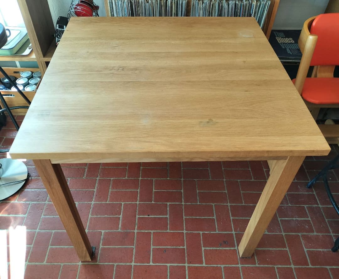 無印良品 MUJI 無垢材テーブル オーク材　幅80cm