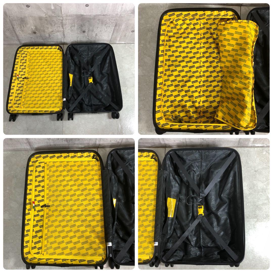 CRASH BAGGAGE スーツケース ダメージ加工 ブラック TSAロック