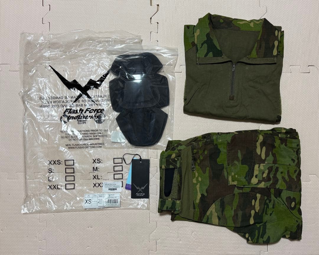 FFI G3タイプ マルチカムトロピック上下セット XS二ーパット付き FFI Crye Precisionタイプ G3 コンバットシャツ・パンツ 上下セット
