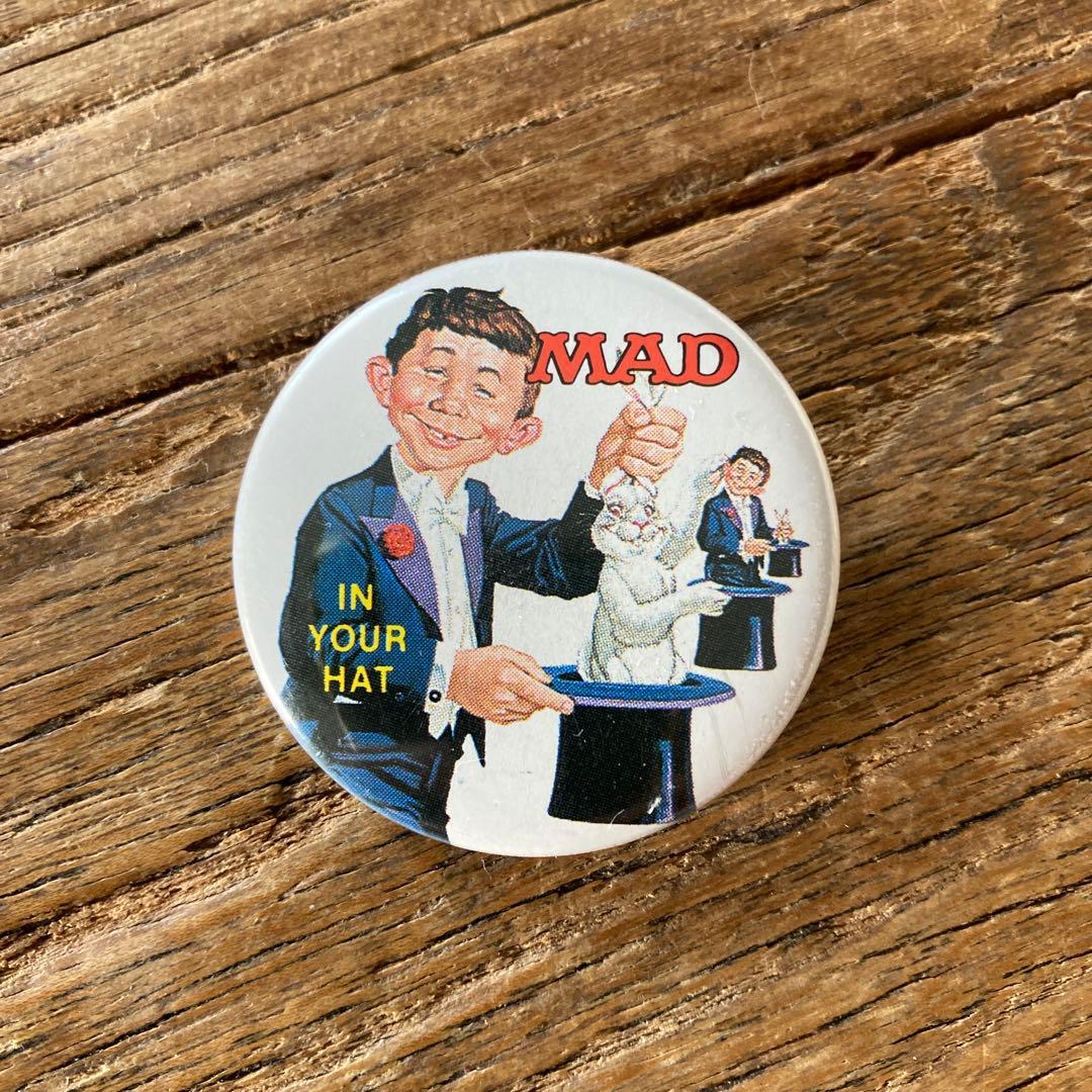 80s ヴィンテージ 缶バッジ アメコミ MADマガジン アルフレッド