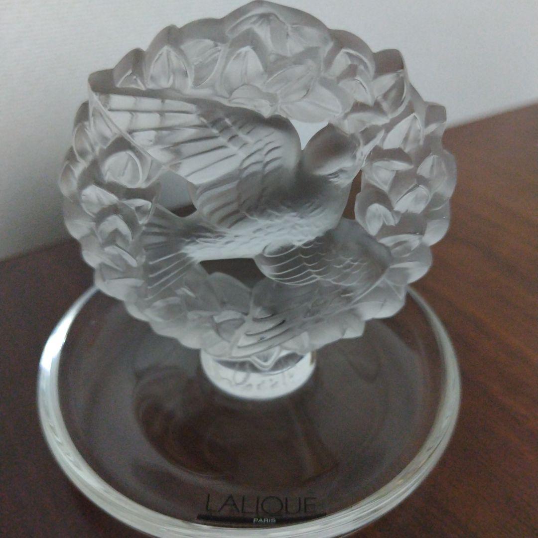 美品 ルネ・ラリック 小鳥リースデザイン ジュエリートレイ