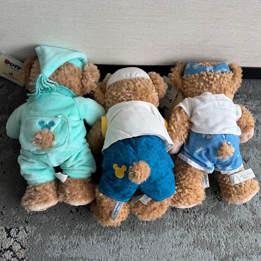 ダッフィー ぬいぐるみ 3体セット USA パリ ハワイ