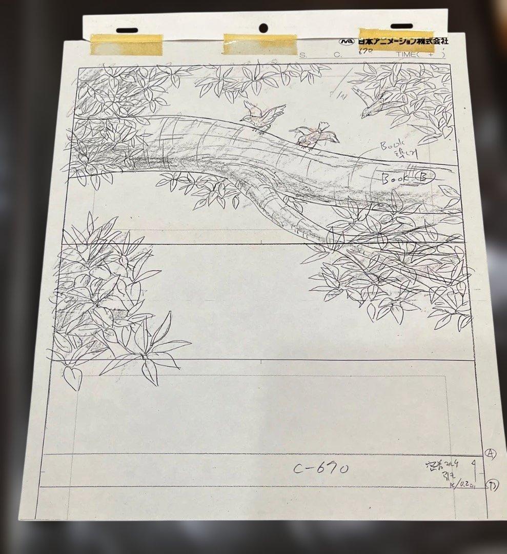 母をたずねて三千里レイアウト原図/背景 母をたずねて三千